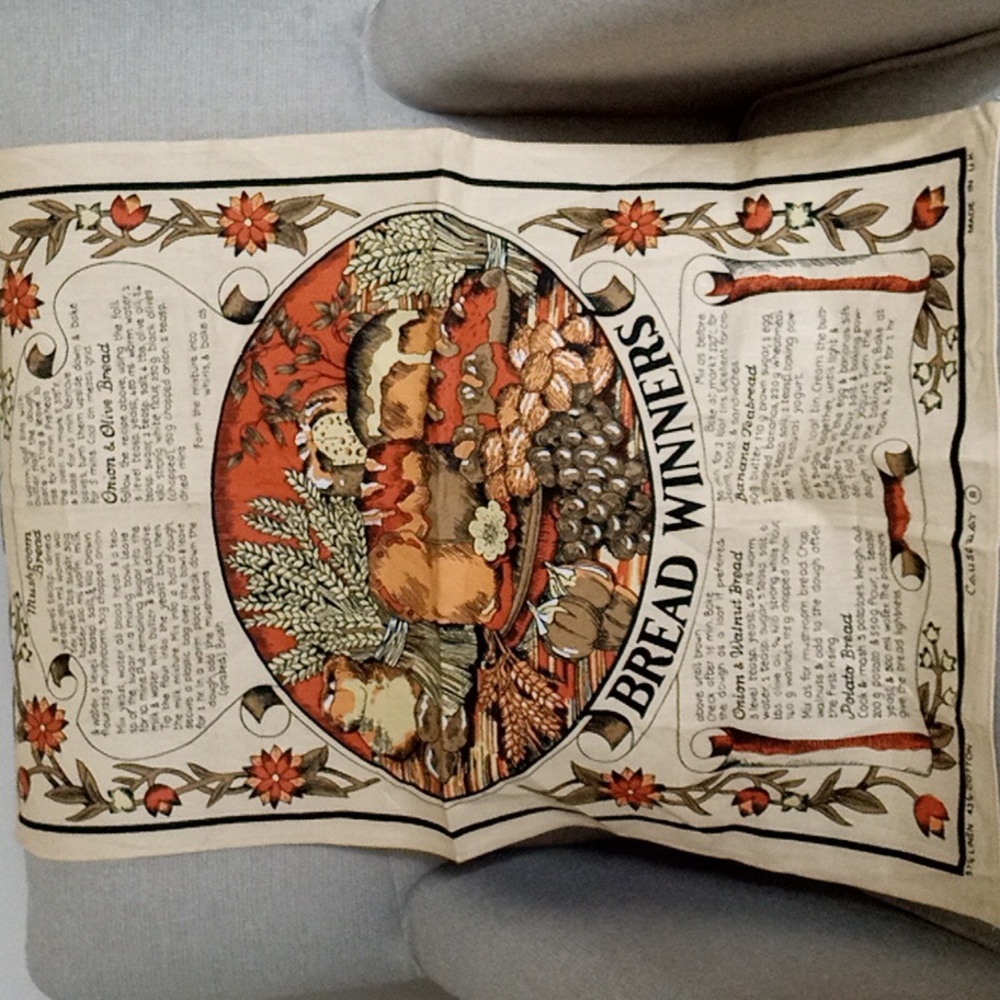 Causeway Bread Winners Linen Cotton Blend Tea Towel